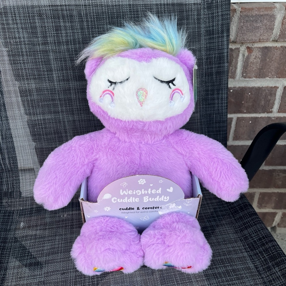 Weighted Cuddle Buddy Plush Stuffed Animal Cat New with Tags